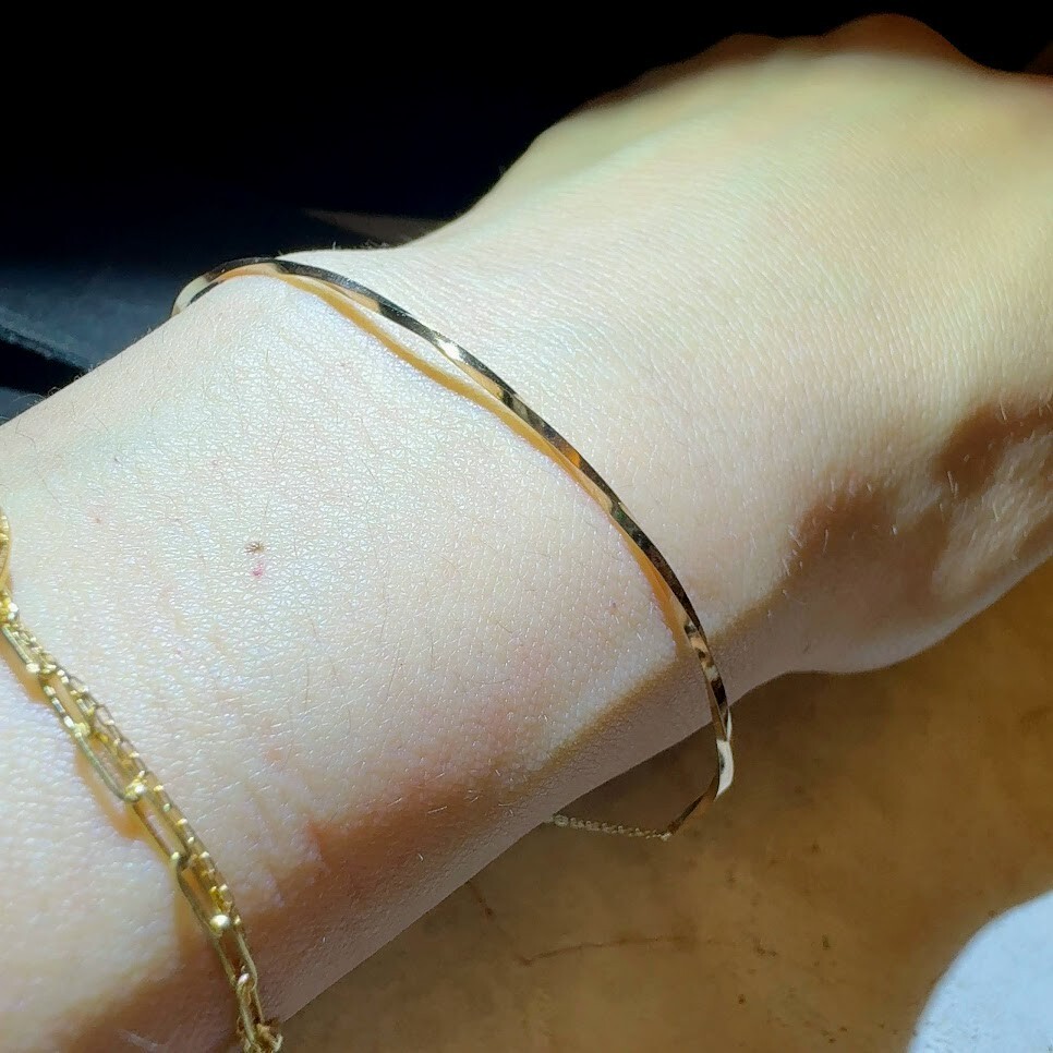 輕珠寶 GaGa JP Jewelry 10k半圈扭轉手環