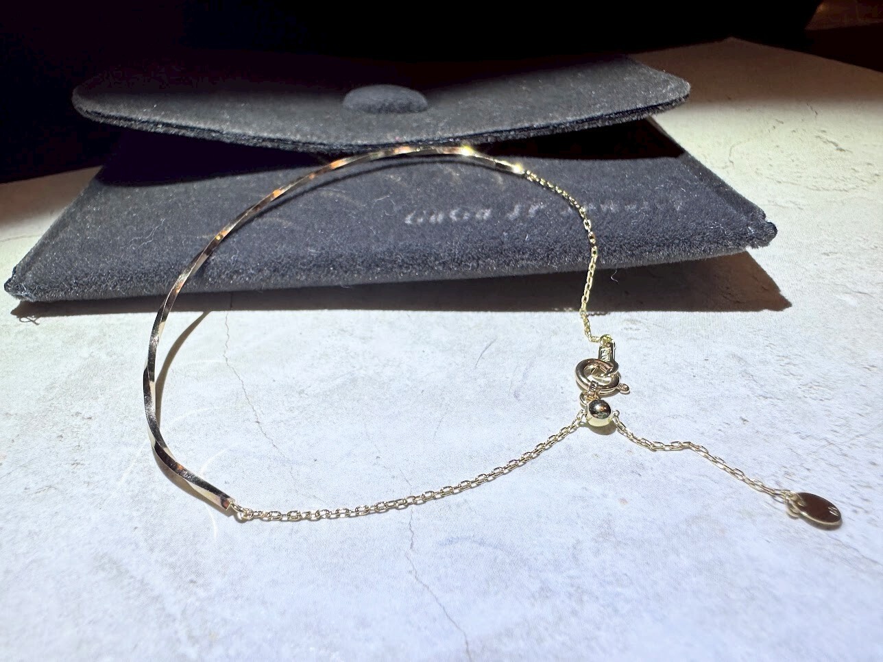 輕珠寶 GaGa JP Jewelry 10k半圈扭轉手環