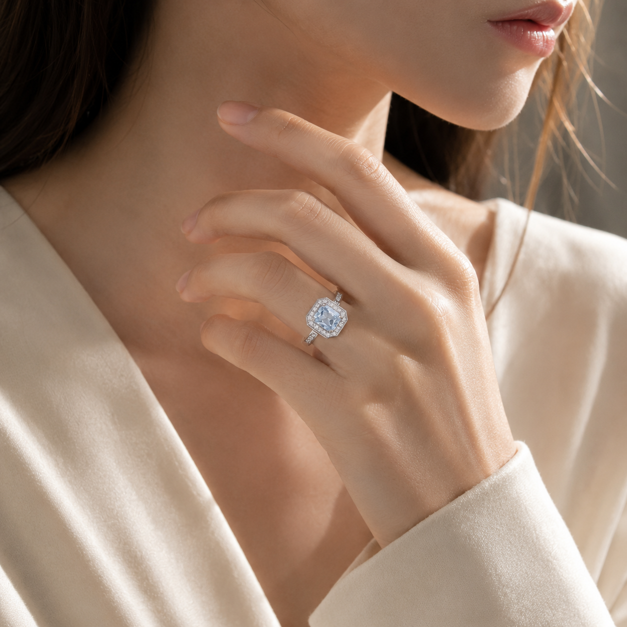 Crystal Ocean Blue | Topaz Ring