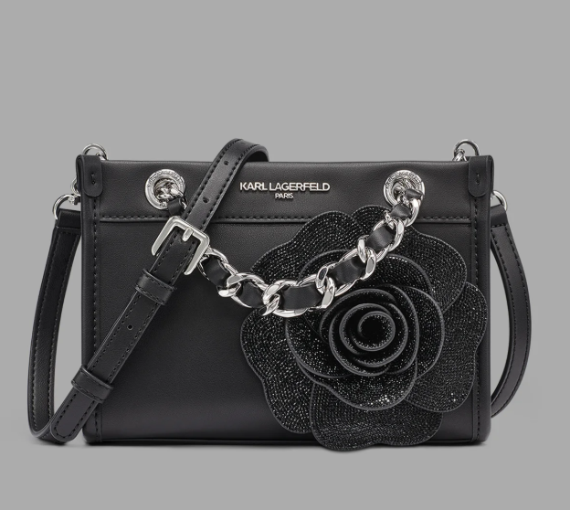 【預購】Karl Lagerfeld Paris  KL050811 SAVOIE SMALL 花花斜咩包