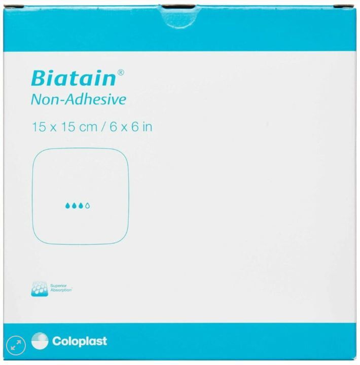Biatain 3413 Non-Adhesive Foam 6IN x 6IN (15cm x 15cm) 1pcs