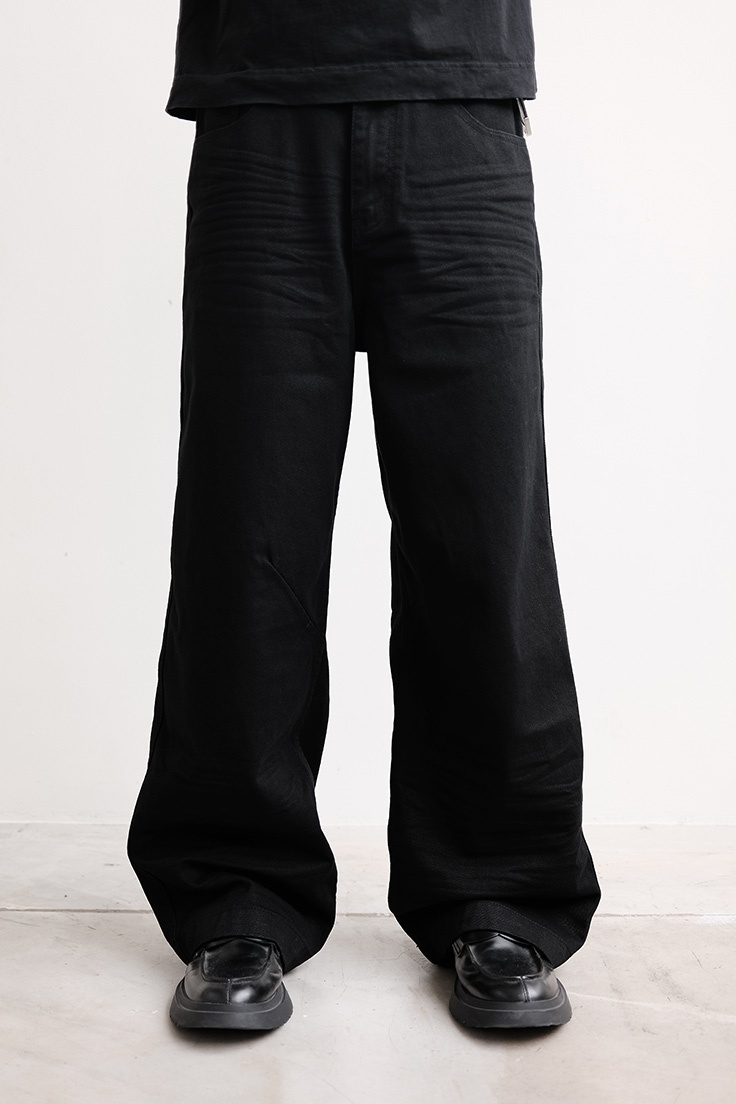 Anonymous Talking｜S26-P03 – Baggy Jeans (Black)