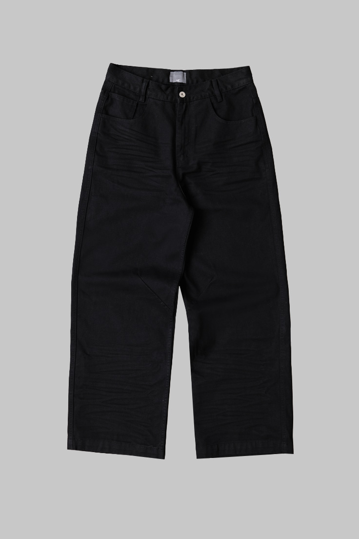 Anonymous Talking｜S26-P03 – Baggy Jeans (Black)