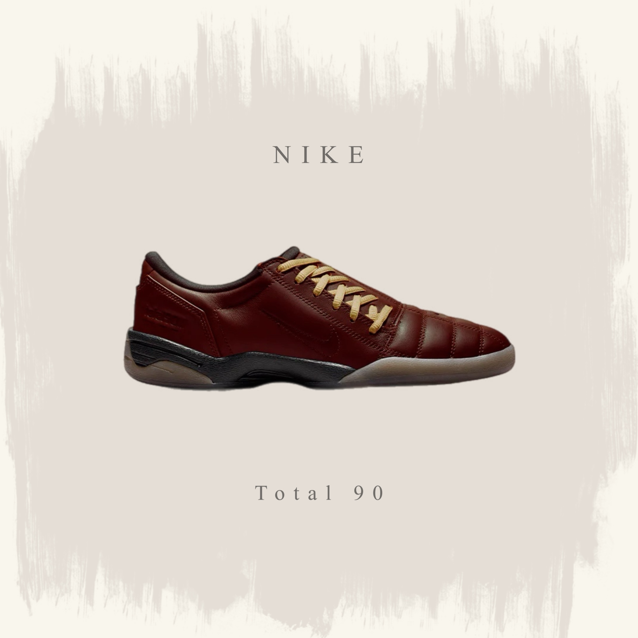 NIKE TOTAL 90 SE 巧克力棕 側鞋帶 足球風 女鞋 IM8053-237