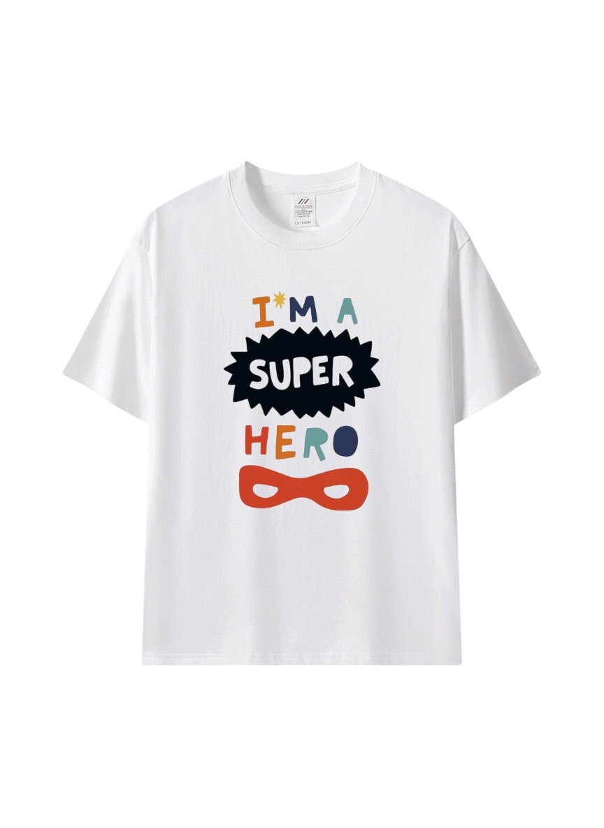 I’M A SUPER HERO 寬版純棉T
