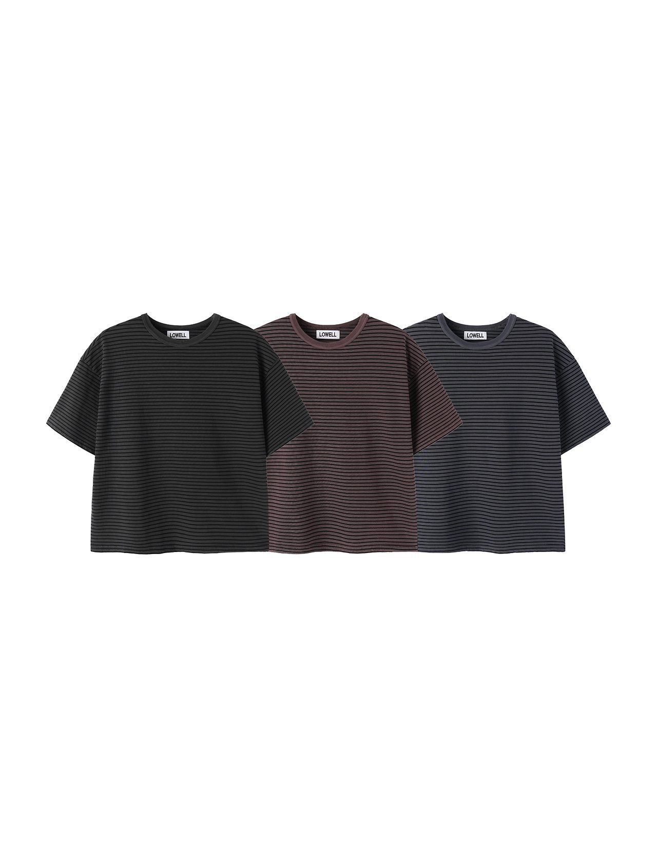 橫間Boxy短袖Tee Lowell-099T