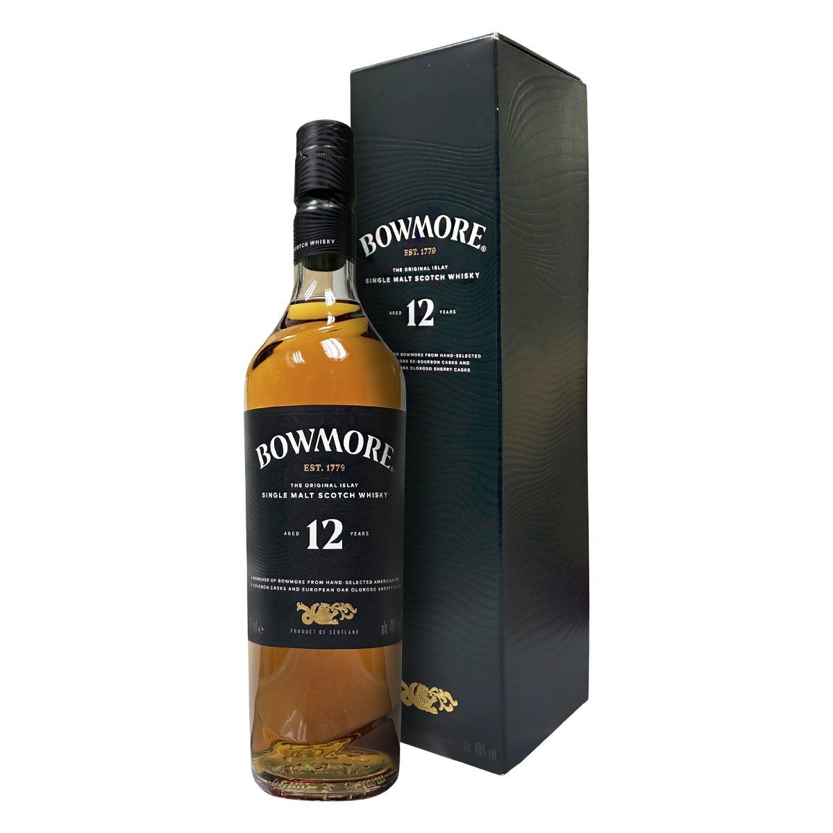 Bowmore 12 Years Old 40% (New Packing)