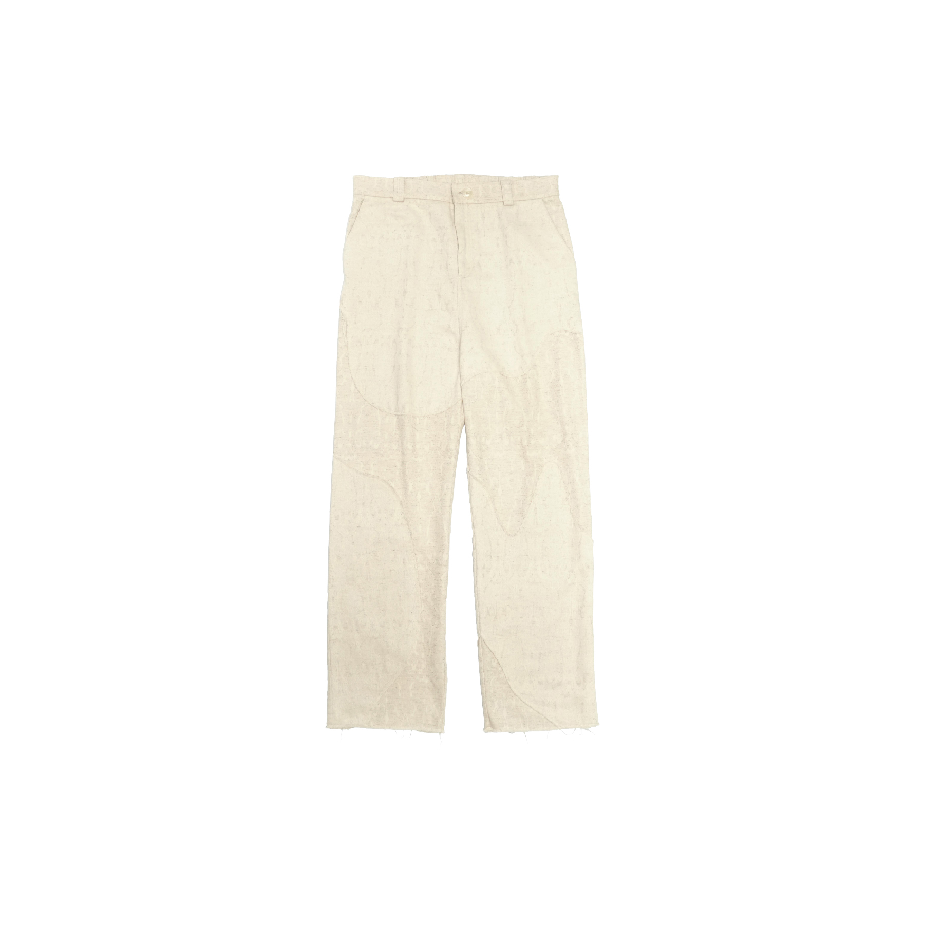 DEFRETI COTTON - LINEN PATCHWORK PANTS 棉麻 拼接 長褲