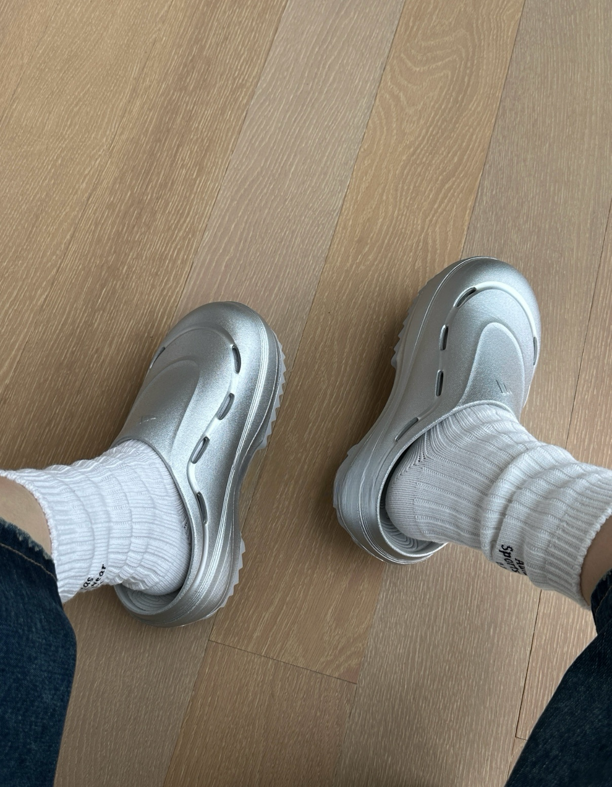 Adidas OZWAVE CLOG 金屬銀 銀色 Y2K 包頭拖鞋 鋸齒鞋 男女同款 JR6757/預購