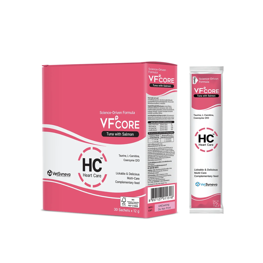 VF+CORE -HC 心臟護理 -貓咪吞拿魚配三文魚肉泥  (12g x 30包 )
