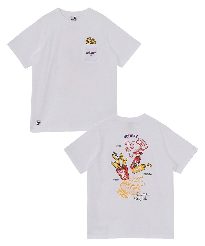 Chums Anti-Bug Fast Food Pocket T-shirt CH01-2715 純綿 T-shirt