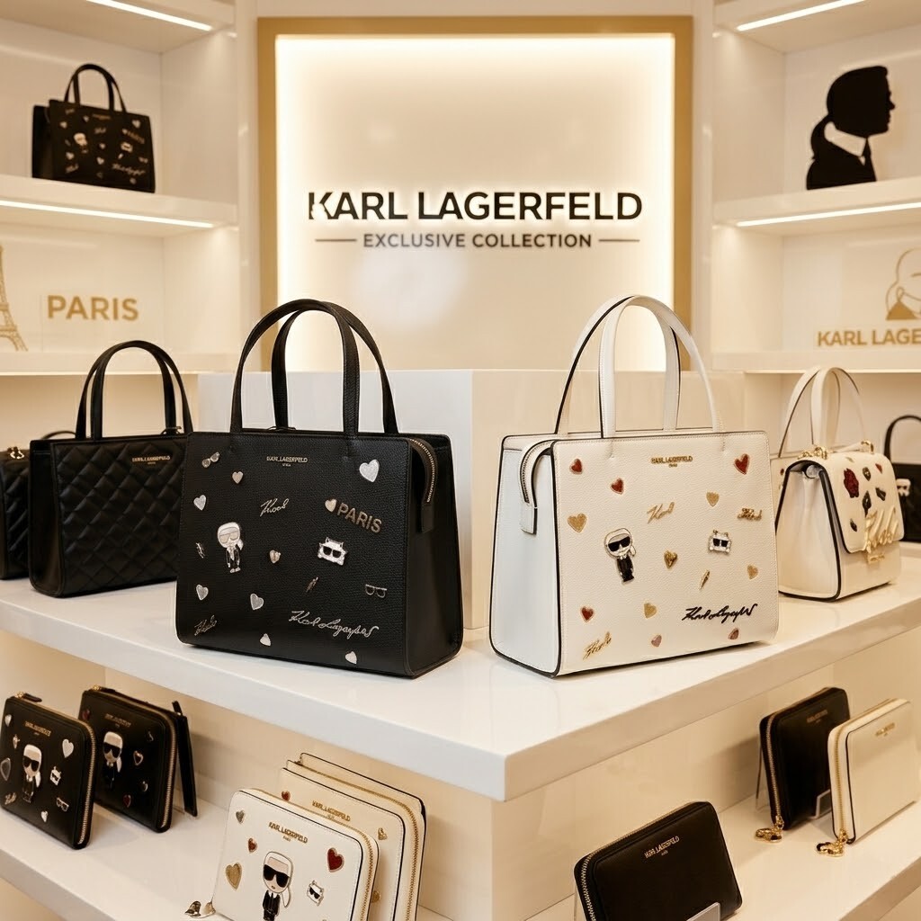 【預購】Karl Lagerfeld Paris KL050815 Maybelle 徽章手提包