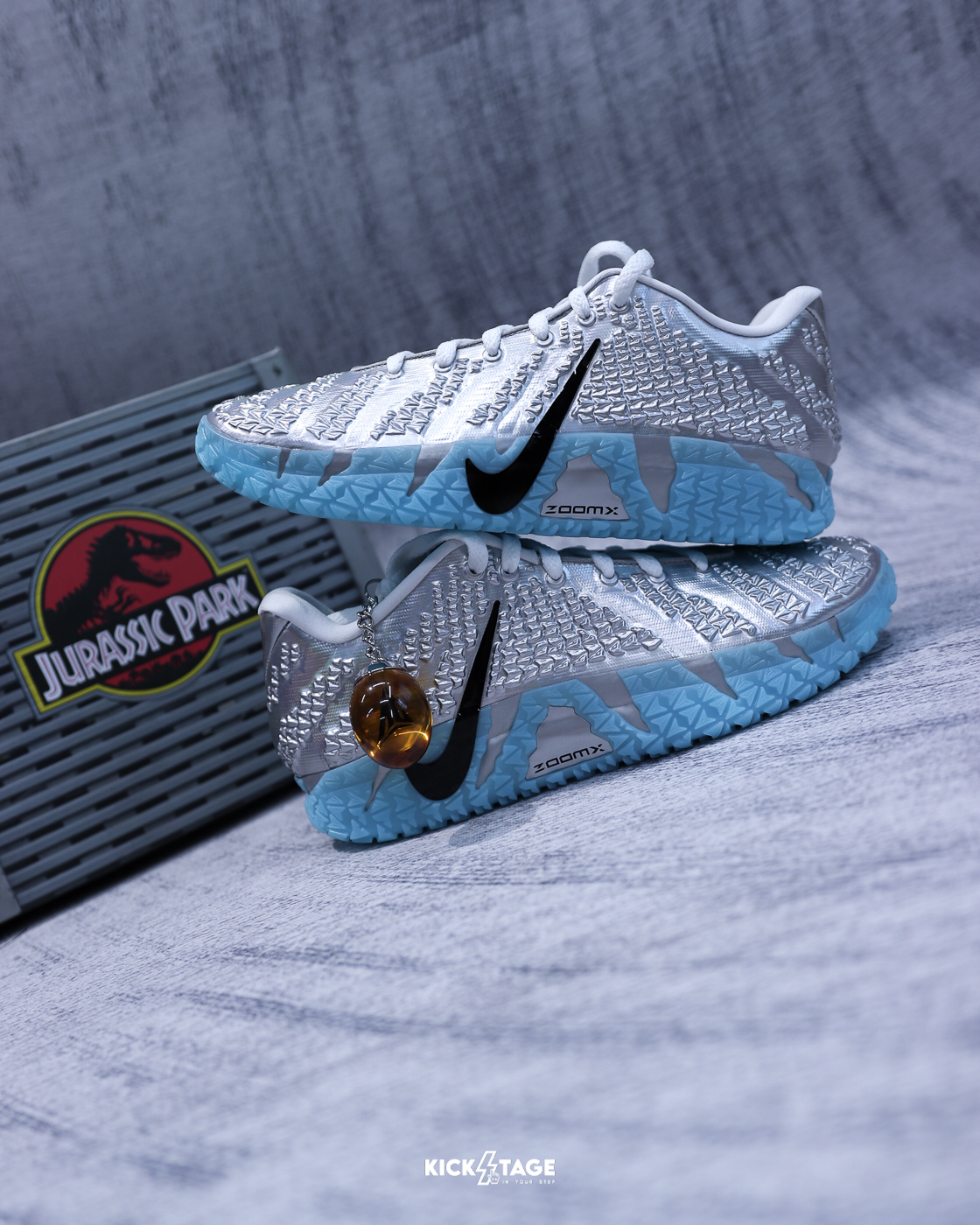 海外連線預定＜限量售出無退換＞男鞋 NIKE JA 3 JURASSIC PARK 'Metallic Silver' 金屬銀 侏儸紀公園 莫蘭特 實戰 籃球鞋 園遊車【IU7239-002】