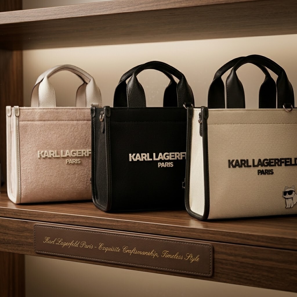 【預購】Karl Lagerfeld Paris KL050817 KRISTINA SMALL 帆布斜咩包