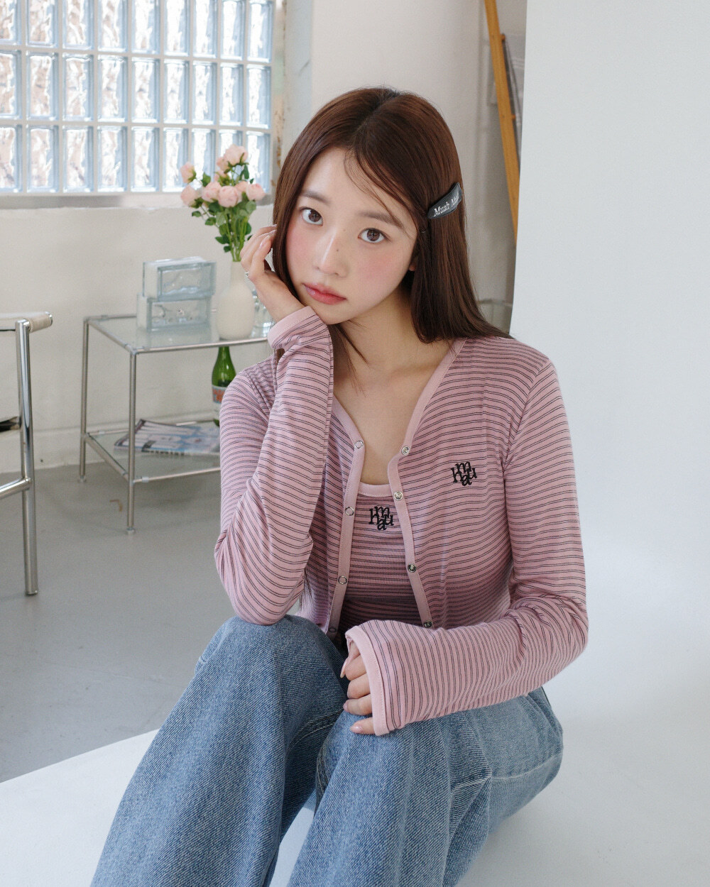 #預購 🇰🇷26春夏新款 MUAHMUAH [SET] 條紋撞色背心外套套裝 MUT26009