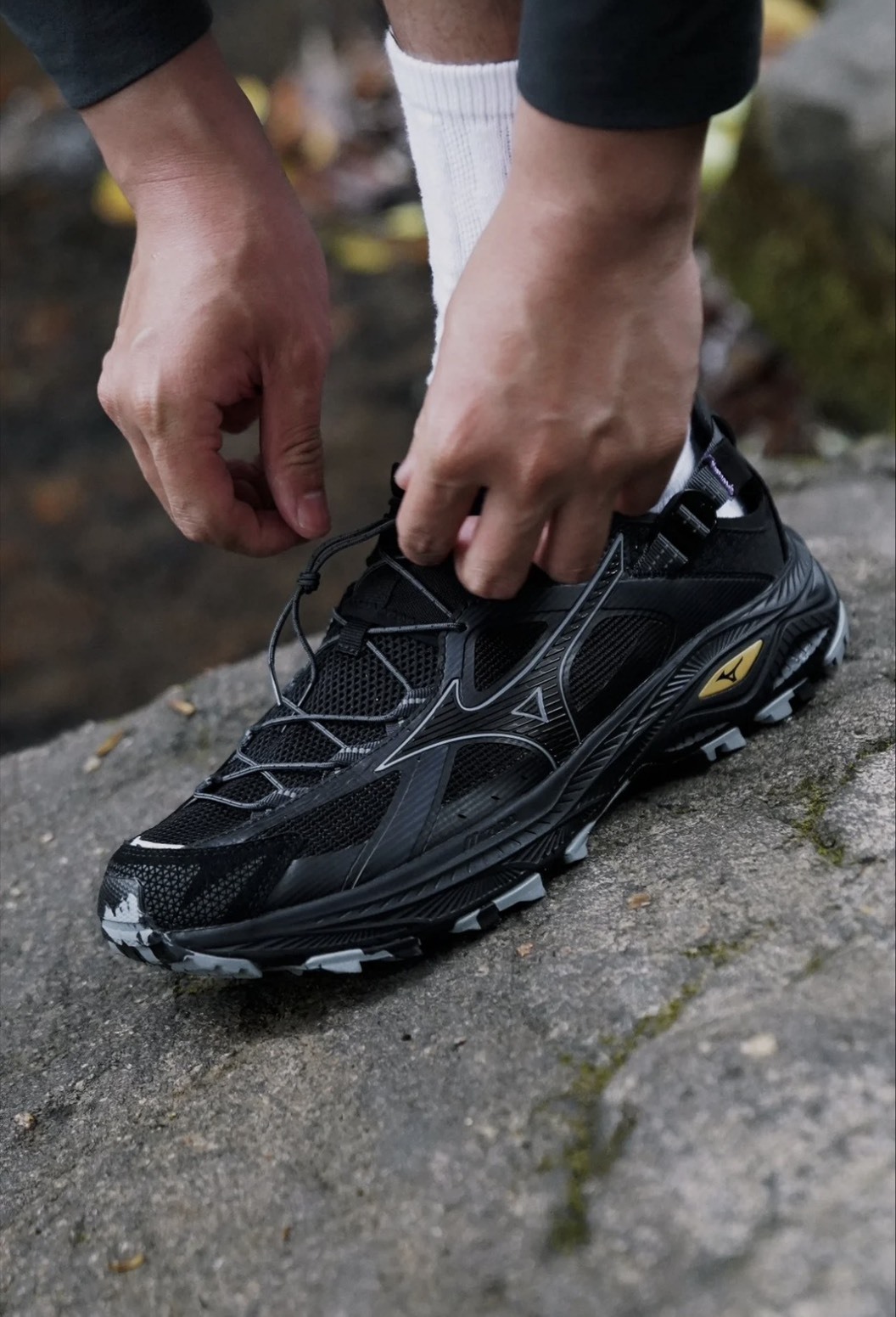 <現貨>MIZUNO RACER TRAIL SE V2 黑魂 暗黑 穿搭 越野 機能 溯溪鞋 黑武士 D1GH261201