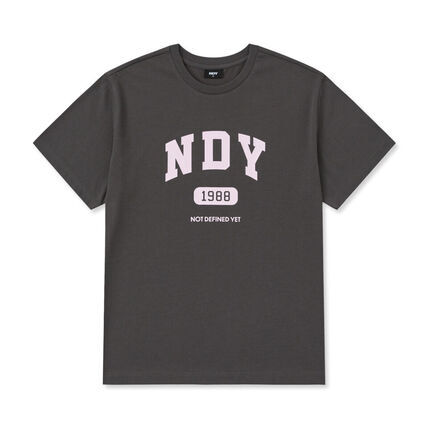 EF85 Nerdy Arch Logo S/S T-Shirt Charcoal