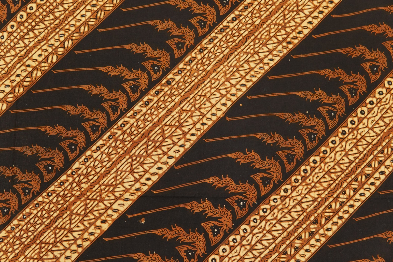 蠟染 Batik｜梭羅手繪古典蠟染布1960s - Liris Parang Modhang 圖騰｜印尼