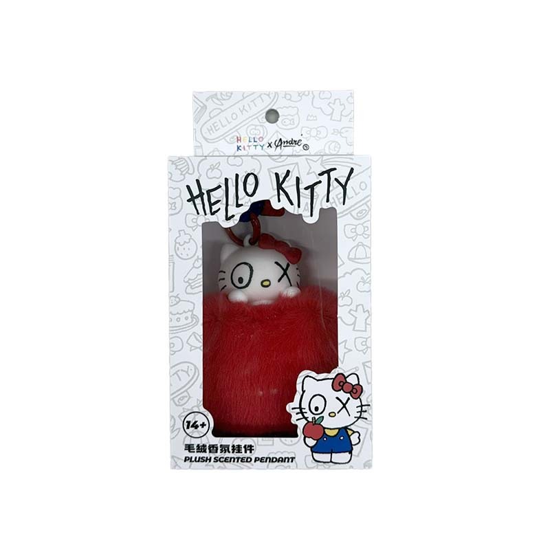 HELLO KITTY X ANDRE SARAIVA 系列毛絨香氛掛件 紅色 GB11695-RD [台灣現貨]