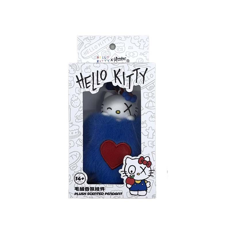 HELLO KITTY X ANDRE SARAIVA 系列毛絨香氛掛件 藍色 GB11695-BE [台灣現貨]