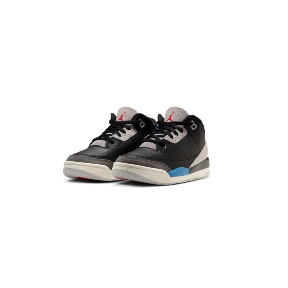 NIKE AIR JORDAN 3 RETRO 黑白藍 喬丹 籃球鞋 童鞋 IB8966-004