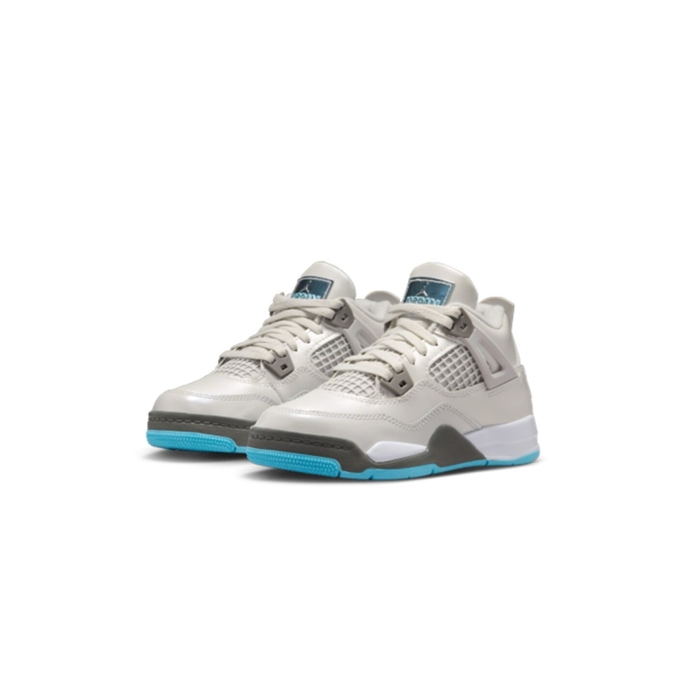 NIKE AIR JORDAN 4 RETRO 灰藍 喬丹 籃球鞋 中童鞋 HV4682-014
