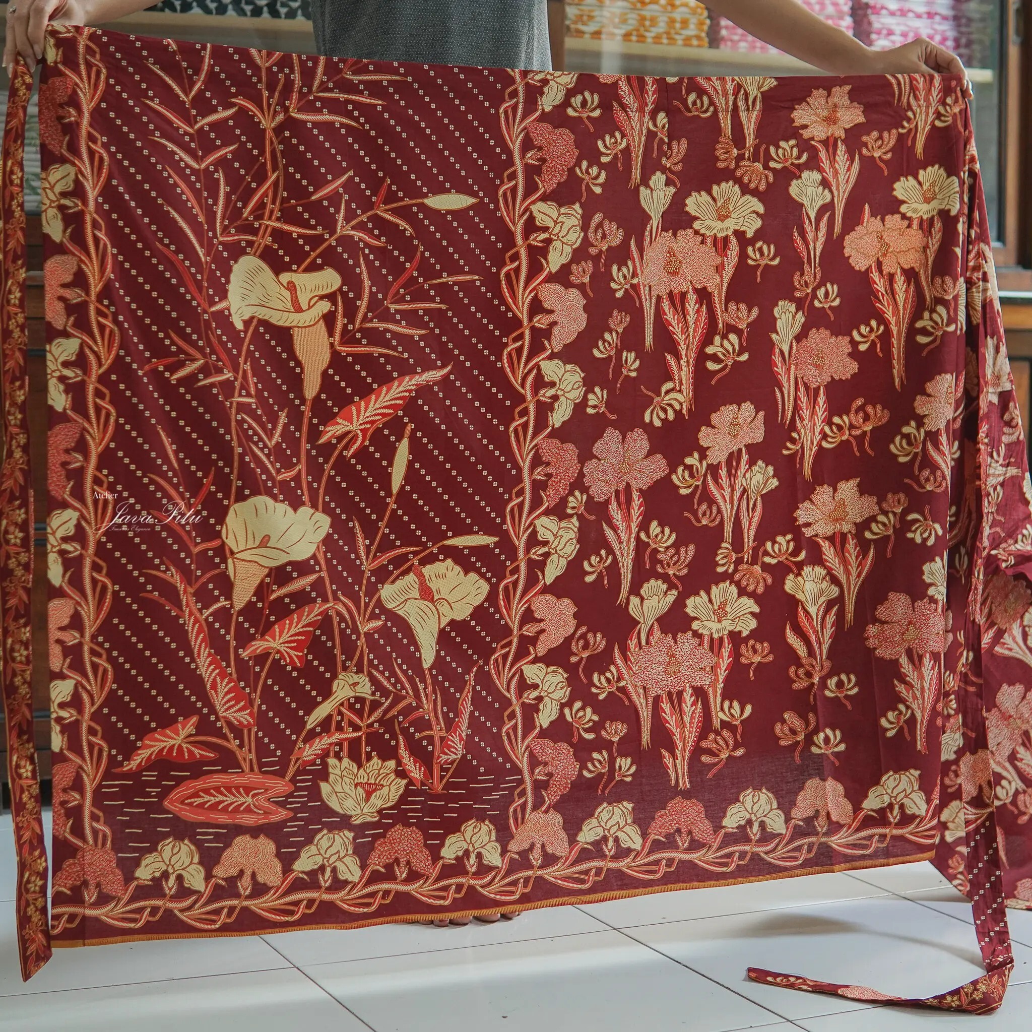 Batik｜New Sarong Batik - Calla lily ｜Indonesia