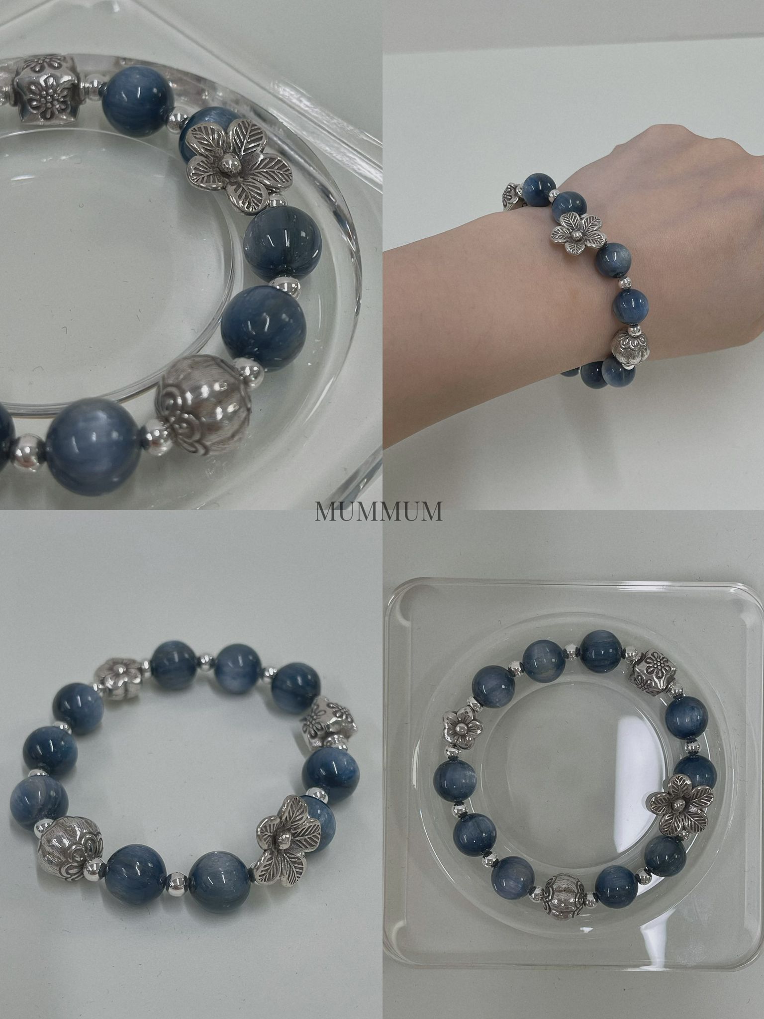 SL13438/花朵綻放海藍清冷手鏈
