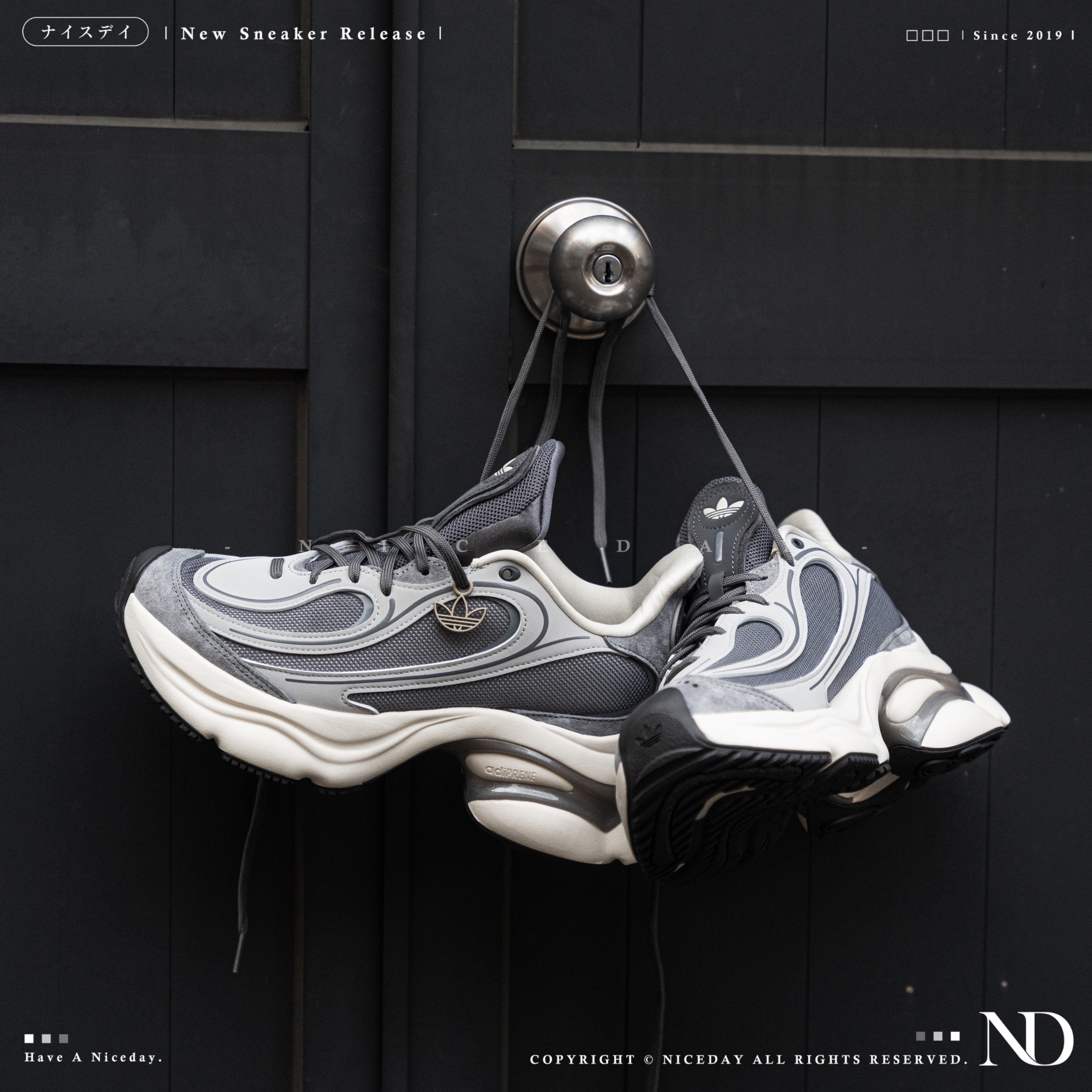 NICEDAY 代購 Adidas Originals 老爹鞋 女款 灰色 KJ3974