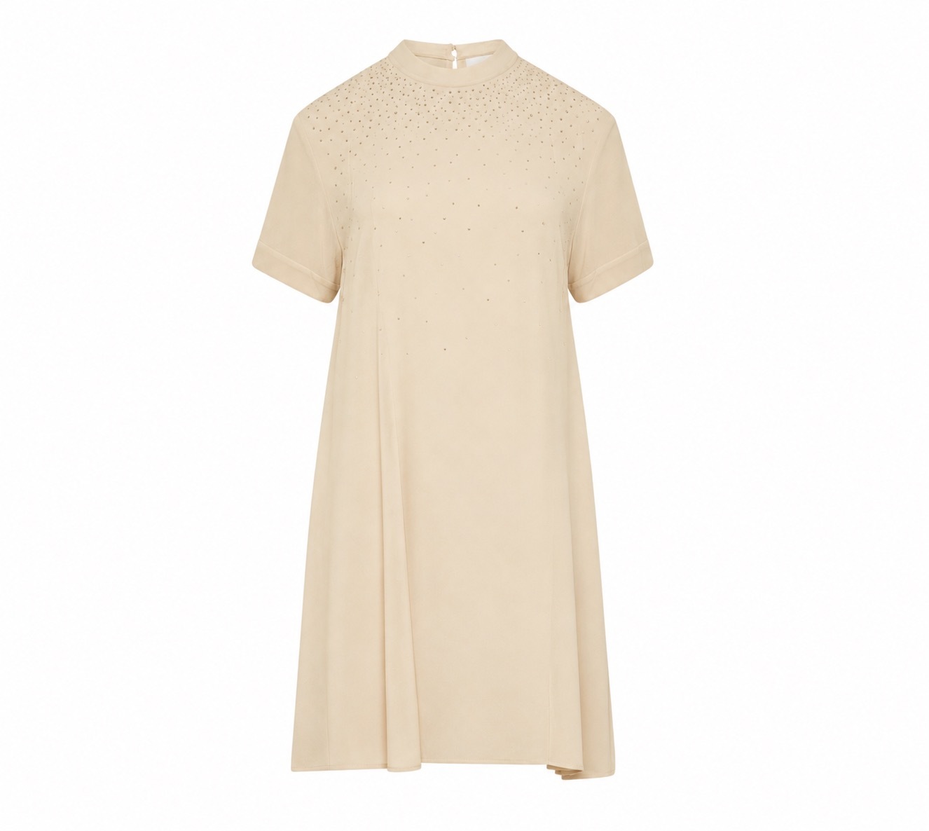 1SH0508-177 [SILVIAN HEACH] Short Dress Assam(不連水鑽) 粉筆白 #GPP26522VE (EU)