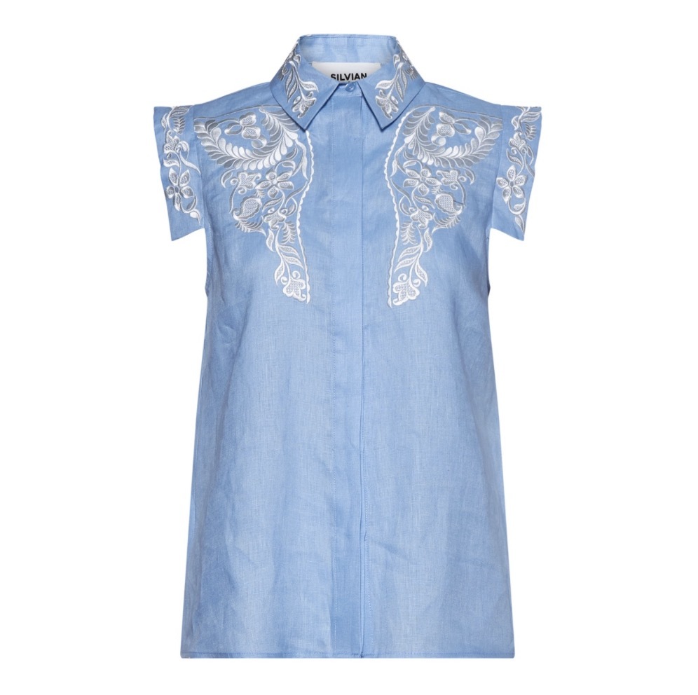 1SH0508-156 [SILVIAN HEACH] 襯衫 Haly Blue B.Air #GPP26466CA (EU)