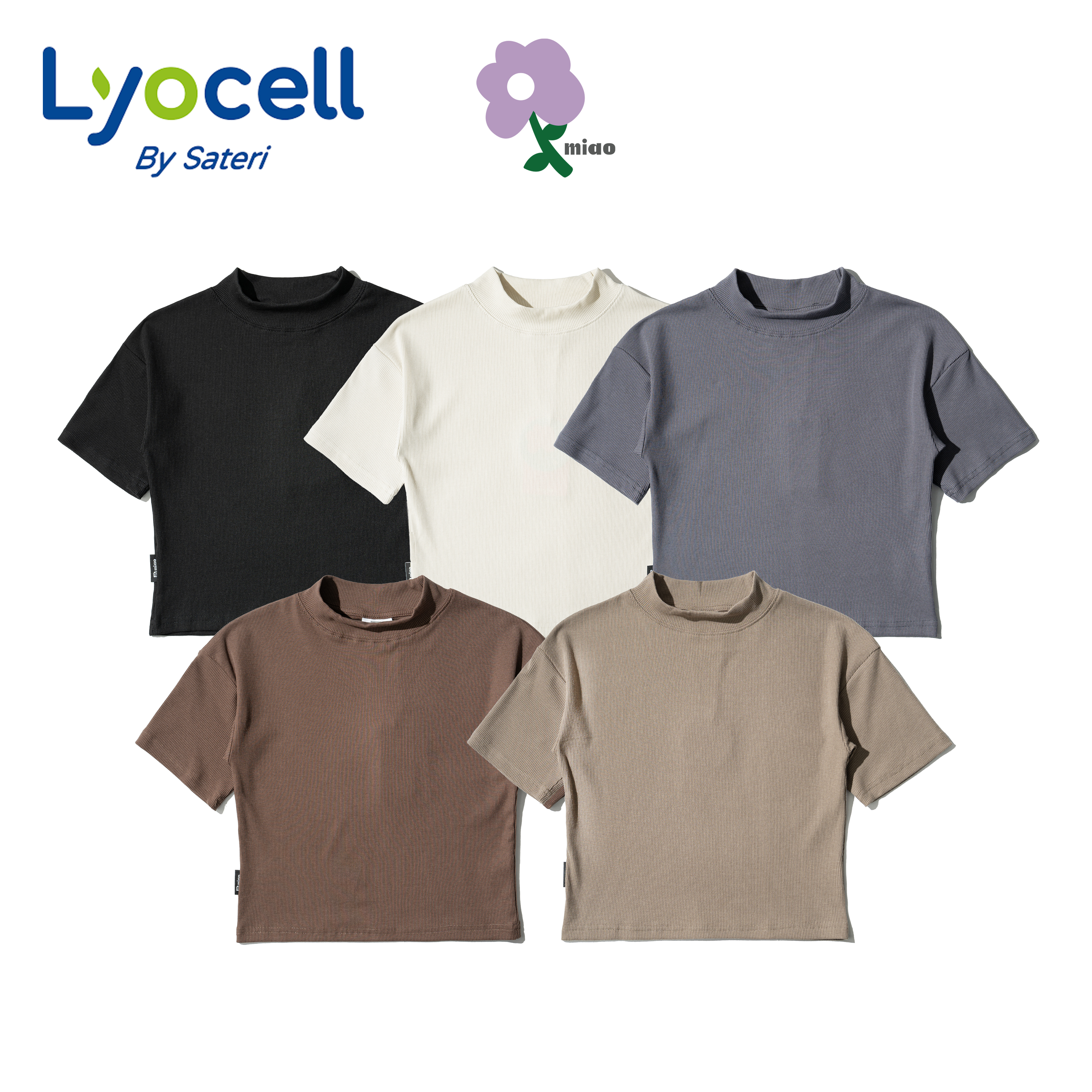 AGILITY MIAO Mock Neck Rib Top 微高領 貼身 螺紋上衣 [M-T2S]