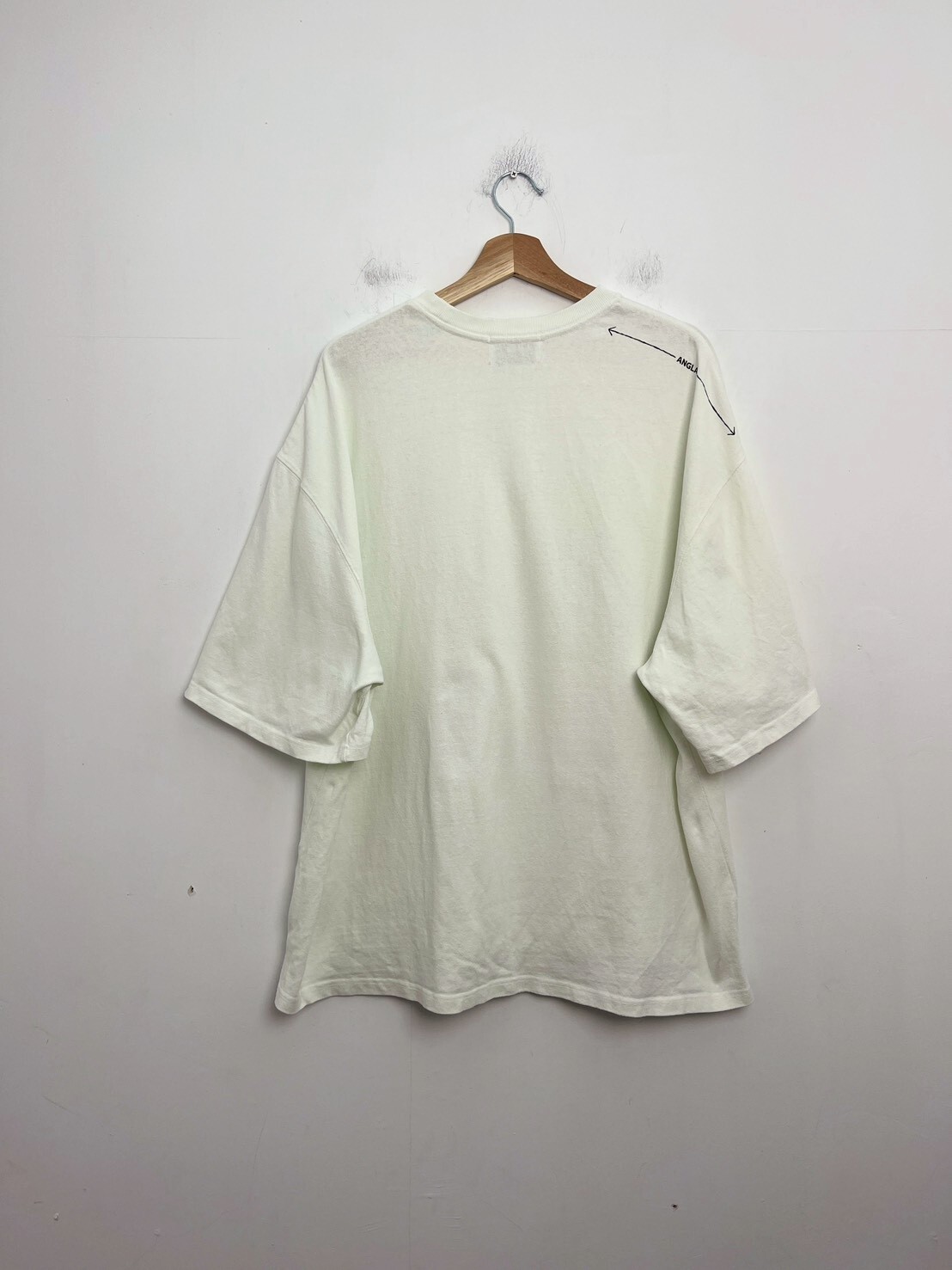 ANGLAN Tee Size Graphic Half Tee SIZE F