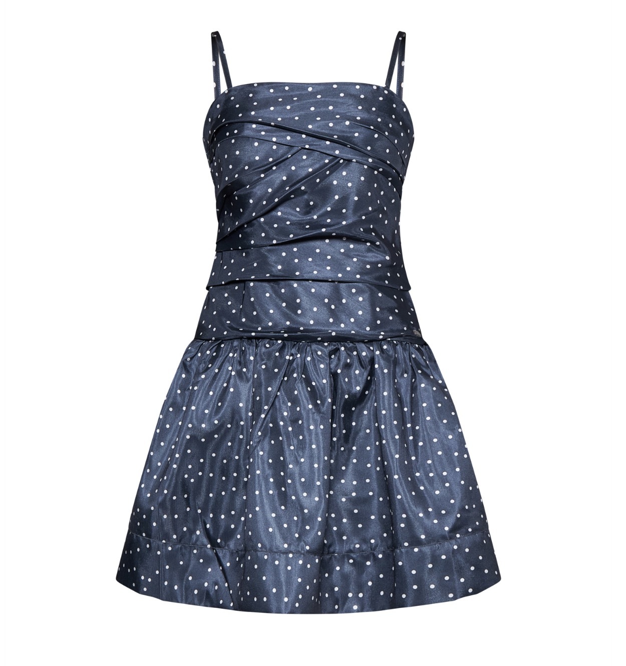 1SH0508-104 [SILVIAN HEACH] 短版流蘇洋裝 Pois Grey #GPP26278VE (EU)