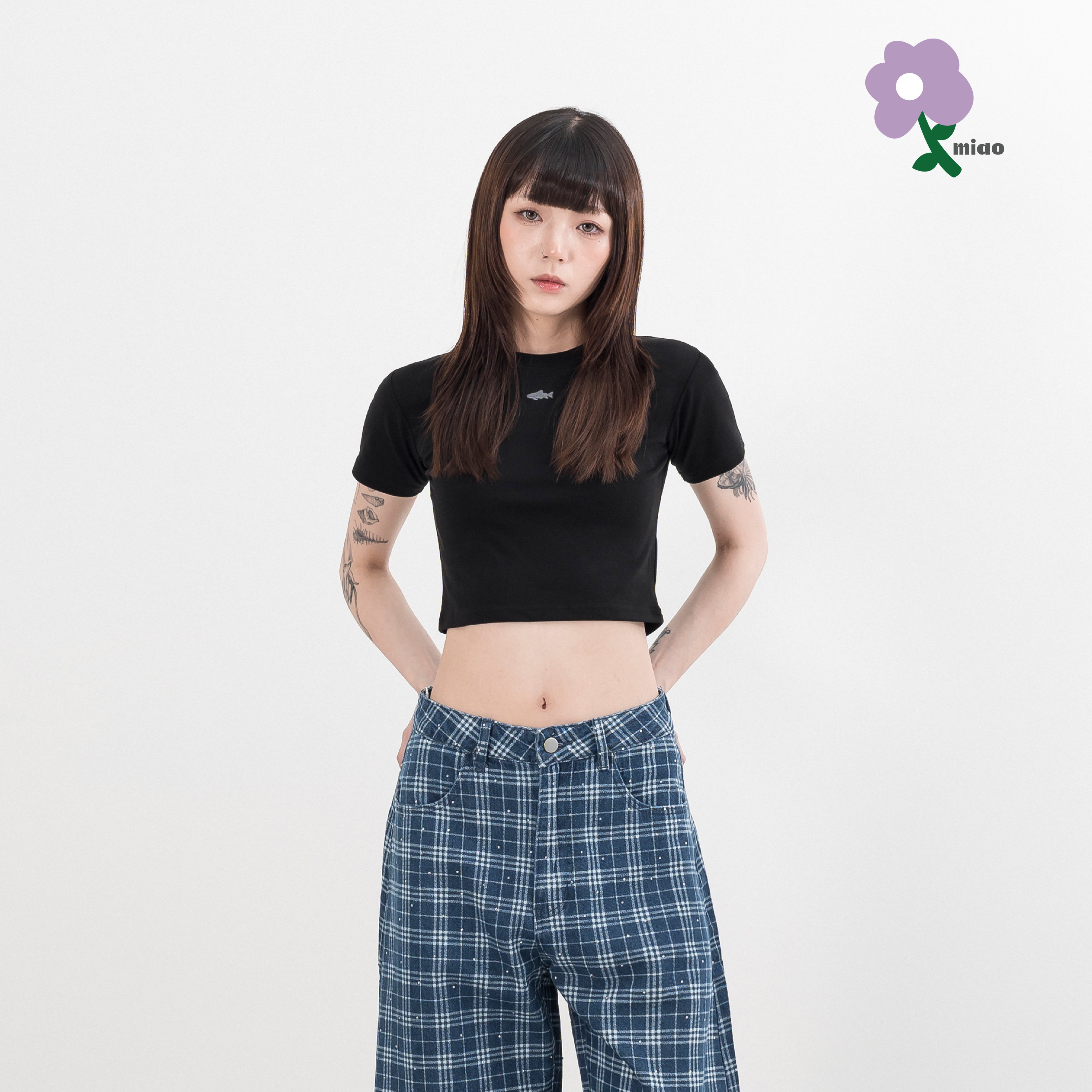 AGILITY MIAO Rib Top / Shadow  女裝 貼身 魚影上衣 [M-T1S]