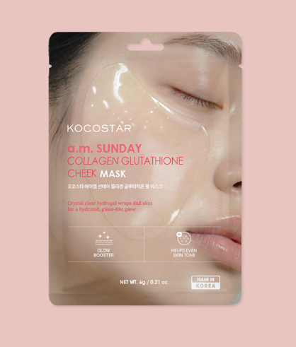 CR260509-K17 a.m Sunday Collagen Glutathione Cheek  Mask 10ea  （EXP:2029.1）