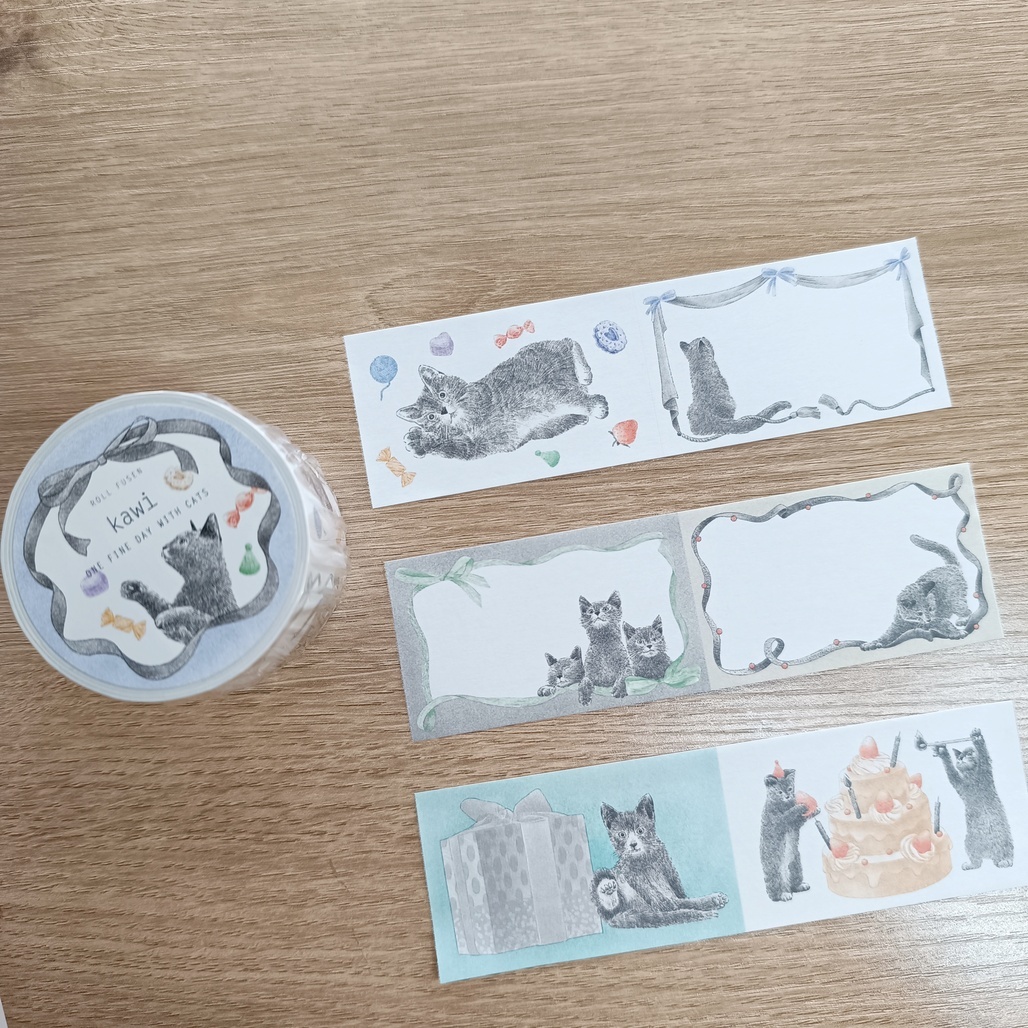 日本手紙社．Kawi「ONE FINE DAY WITH CATS」 MEMO便利貼卷