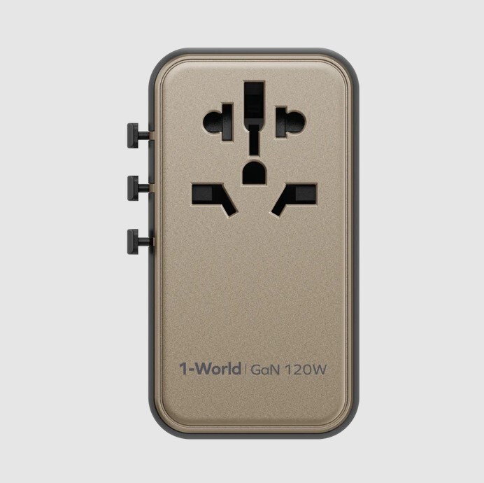MOMAX 1-World 120W GaN 方便式旅行插座 UA15UKGSD