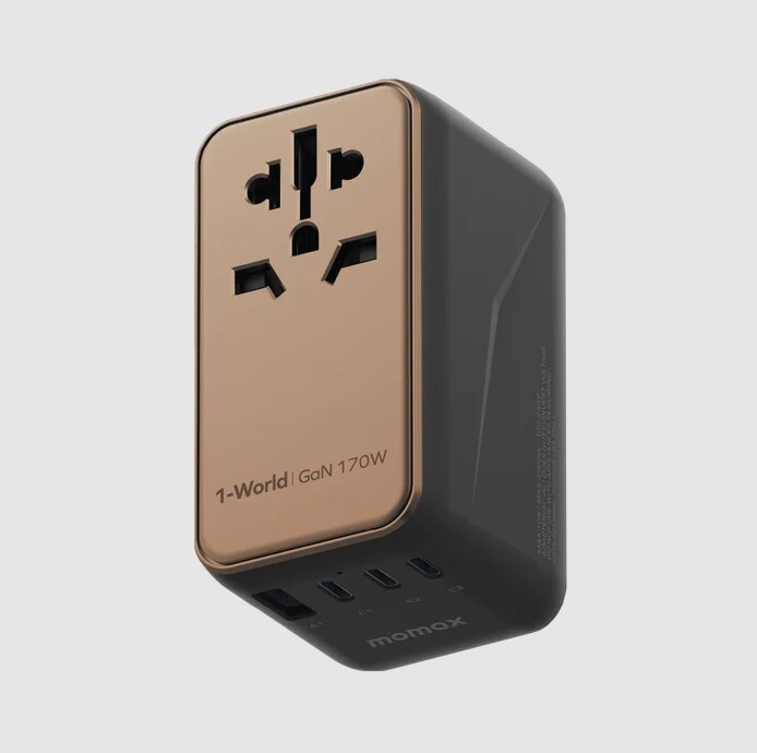 MOMAX 1-World 170W GaN 四接口旅行充電插座 UA17UKD