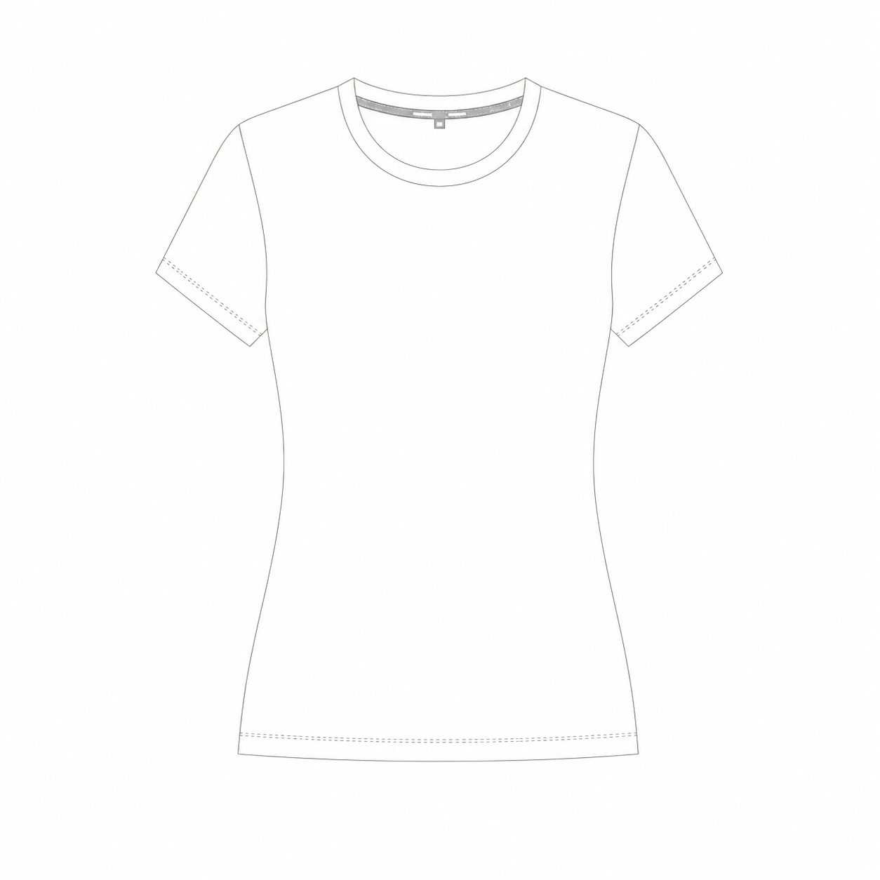 耐製團體形象服女修身T恤版型