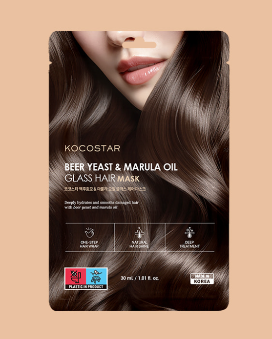 CR260509-K37 Beer Yeast & Marula Oil Glass Hair Mask 10ea （EXP:2028.12）