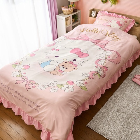 26095-KT Sanrio Hello Kitty 單人床上用品套裝 #JP-SM26-LPK310