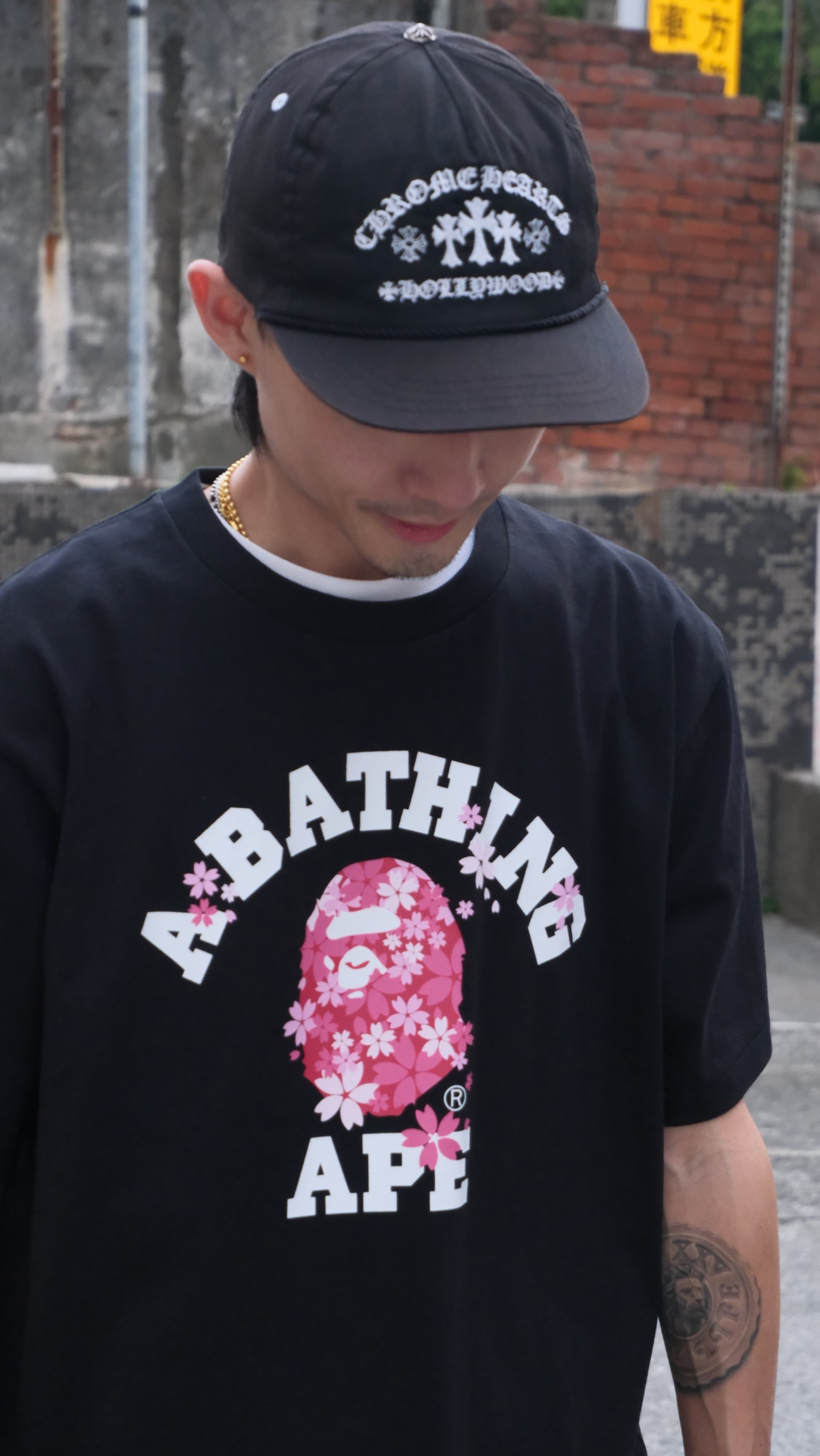 BAPE SS26 櫻花系列 SAKURA COLLEGE 短Tee 1M22110023