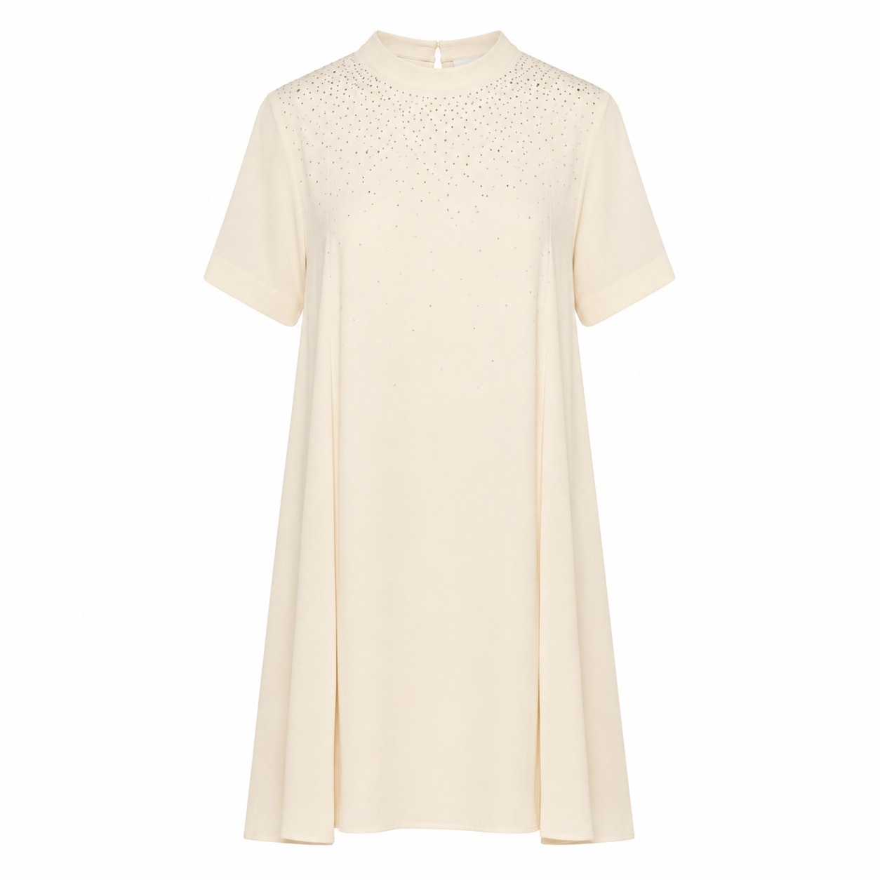 1SH0508-178 [SILVIAN HEACH] Short Dress Assam(不連水鑽) 粉筆白 #GPP26522-X (EU)