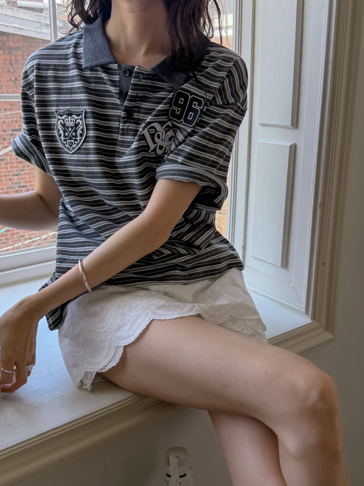 襟章橫間Polo短袖Tee GARMENTS-081T