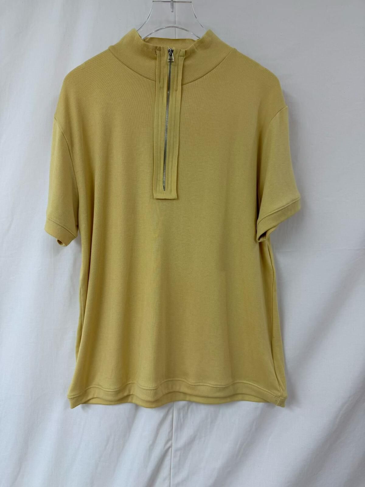 淨色高領半拉鍊短袖Tee GARMENTS-083T