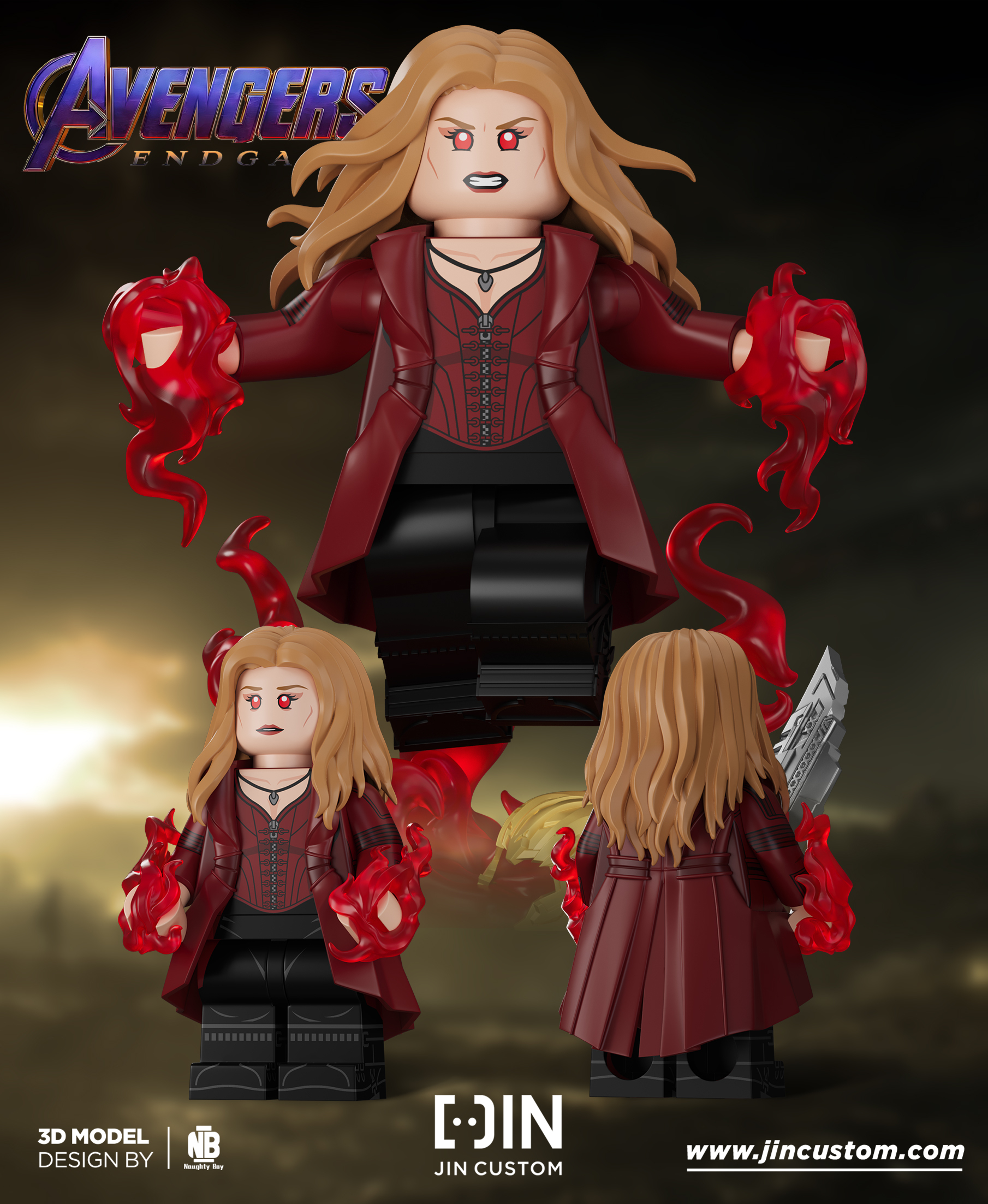 [Jin Custom][Preorder] Avengers 4 series, Scarlet Witch [PADprinted]