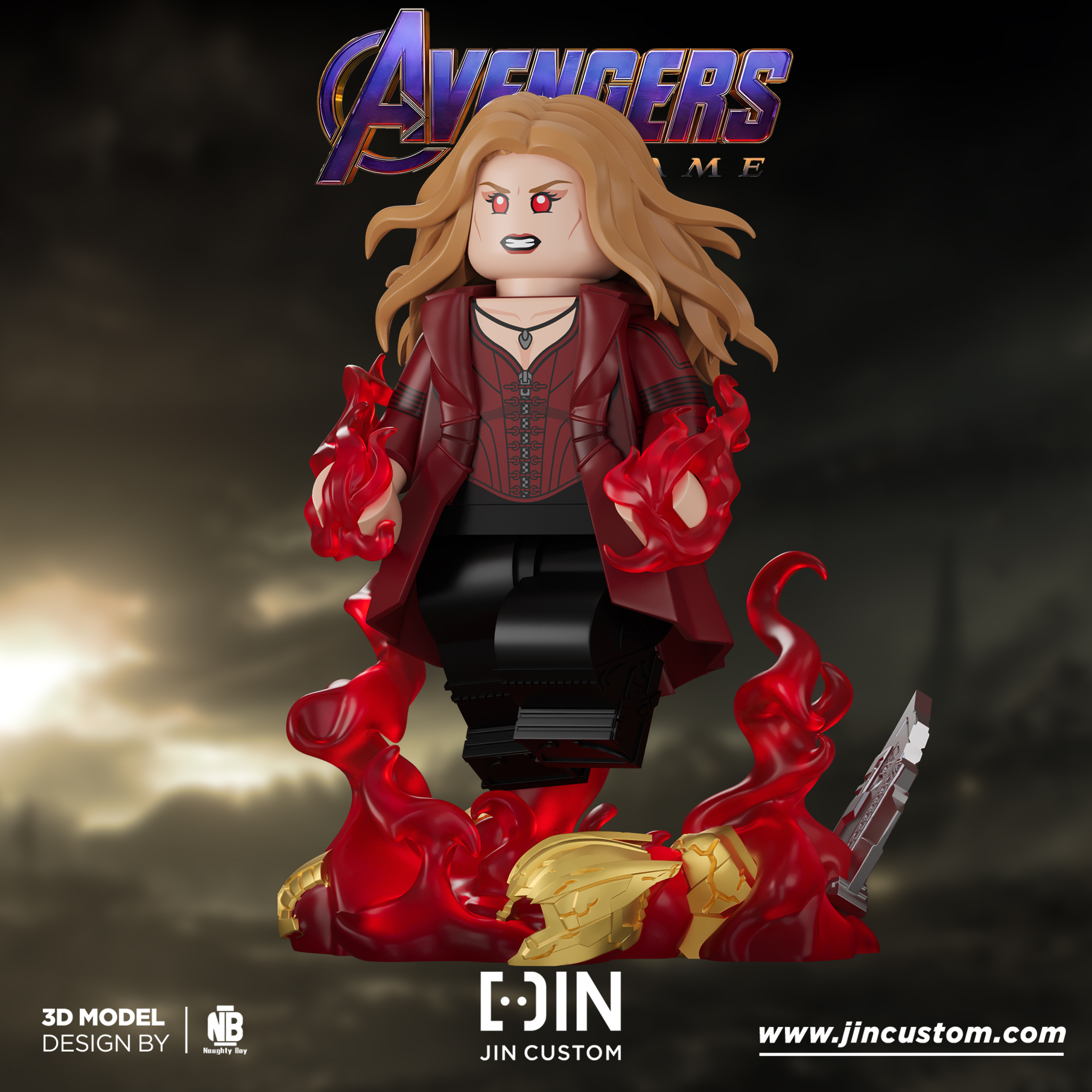 [Jin Custom][Preorder] Avengers 4 series, Scarlet Witch [PADprinted]