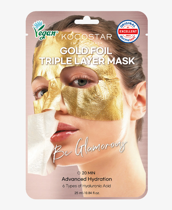 CR260509-K18 Gold Foil Triple Layers Mask 10pcs （EXP:2029.1）