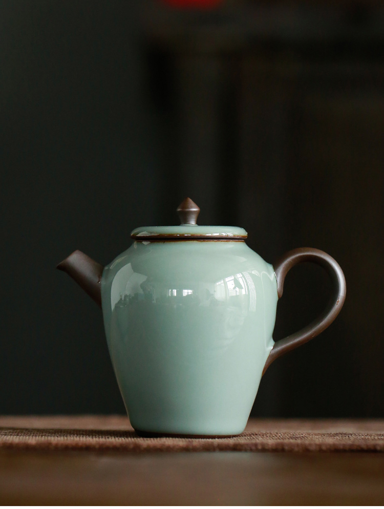 鹿港窯禮品館│官窯一壺兩杯茶具組｜精美青瓷手工壺杯｜送禮首選·品味茶禮